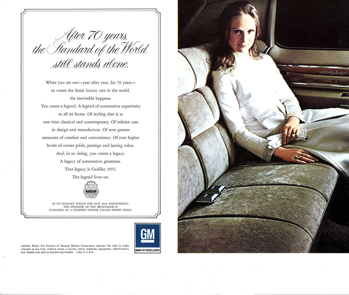 1972 Cadillac Brochure Page 9